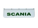 Брызговик SCANIA белый с тиснением ЗЕЛЕНЫЙ