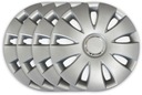 4 универсальных колпака Aura Ring Silver, серебристые 15 дюймов, для колес автомобиля