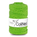 Плетеная нить для макраме ColiNea 100% хлопок, 5мм 100м, светло-зеленая