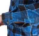МУЖСКАЯ ФЛАНЕЛЕВАЯ РАБОЧАЯ РУБАШКА, 100% ХЛОПОК, синяя клетчатая рубашка, здоровье и безопасность.