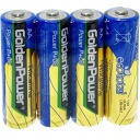 4 щелочные батареи GoldenPower LR6 AA
