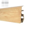 Напольный плинтус 70 мм 2,5 МБ Винты ПВХ БЛАГОРОДНЫЙ ДУБ БЕСПЛАТНО