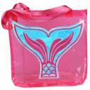 Прозрачная розовая прозрачная сумка через плечо