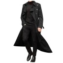 Элегантное длинное зимнее пальто мужского пола