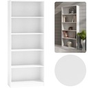 ОФИСНЫЙ КНИЖНЫЙ ШКАФ ОТКРЫТЫЙ 60x182x30 CM 5x ПОЛКА БЕЛАЯ