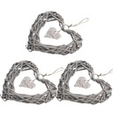 3шт плетеный венок в виде сердца, подвесной венок для