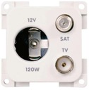 ВНУТРЕННЯЯ ЭЛЕКТРИЧЕСКАЯ РОЗЕТКА 12В+TV+SAT