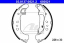 03.0137-0521.2 ZAPATAS DE TAMBOR HAM.SKODA RAPID 12- 