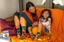 Farebné ponožky SPOXSOX Veveričky Kids 27-30 Veľkosť EU 27-30