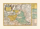 Stara mapa - Polska - Schreiber 1749 - 50x40 Nazwa Wymiary