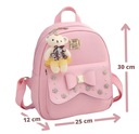 Рюкзак детский сад для девочки Розовый Кошелек 3в1 Визитница Кошелек