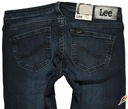 LEE spodnie LOW blue JEANS skinny LYNN W28 L33 Kolor niebieski