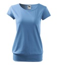 City dámske tričko modré M bavlna Dominujúca farba modrá