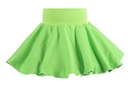 Зеленая хлопковая юбка с завитками для танцев и школы. Размер 122/128