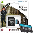 KARTA PAMIĘCI microSD 128GB 170MB/s Z ADAPTEREM SD Kingston Canvas Go! Plus