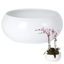 MISA MISKA DONICZKA OSŁONKA CERAMICZNA GLAMOUR POŁYSK BONSAI 24CM BIAŁA