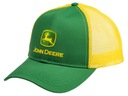 Зеленая бейсболка с сеткой John Deere