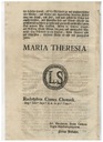 Австрия, 1768 г., патентный документ Марии Терезы Цешин.