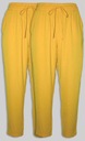Dámske polyesterové nohavice Pantoneclo (žlté) – 2 ks Combo Pack Značka PANTONECLO