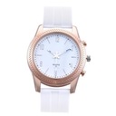 Часы с кварцевым динамиком и указателем, голосовой помощник, белые