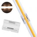 ZŁĄCZKA DO TAŚM LED BEZPUNKTOWYCH COB 8mm IP20 ZACISKOWA PROSTA
