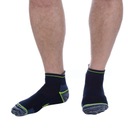 Športové Pánske Členkové Ponožky 3PARY Farebné FLUO 43-46 Veľkosť 43-46