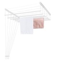 БЕЛАЯ ПОТОЛОЧНАЯ СУШИЛКА, БОЛЬШАЯ ДЛЯ ПРАЧЕЧНОЙ, ПРОЧНАЯ, СТИЛЬНАЯ, 7 стержней, 110 СМ