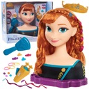 ГОЛОВКА ДЛЯ КУКЛЫ ДЛЯ УКЛАДКИ ANNA DISNEY FROZEN + АКСЕССУАРЫ