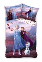 POŚCIEL 140x200 FROZEN KRAINA LODU ANNA ELSA OLAF LIŚCIE Sven