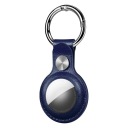 ШКІРЯНИЙ ЧОХОЛ ДЛЯ APPLE AIRTAG KEY RING ЧОХОЛ ДЛЯ МІСЦЯ - ТЕМНО-СИНІЙ
