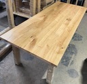 Duży Rodzinny Stół do Jadalni Industrialny z Drewnianym Blatem Dąb 280x90 Szerokość mebla 280 cm