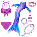 КУПАЛЬНЫЙ КОМПЛЕКТ «РУСАЛОЧКА» КОСТЮМ «ХВОСТ РУСАЛКИ» 140