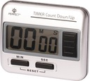 CYFROWY MINUTNIK TIMER TM86 LCD 100 MIN. +BATERIA srebrny