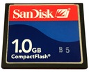 Карта памяти SanDisk CompactFlash 1 ГБ.