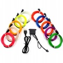 5M EL WIRE ВОЛОКОННО-ОПТИЧЕСКАЯ СВЕТОДИОДНАЯ ЛЕНТА ОКРУЖАЮЩАЯ USB-ПОЛОСКА