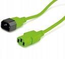 Удлинительный кабель питания C13/C14, зеленый, 1,8 м