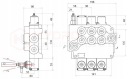 DISTRIBUTOR HYDRAULIC 3 SECTIONAL 160L Z ZATRZASKIEM ORIGINAL BADESTNOST  photo 4