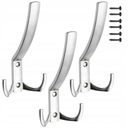 ХРОМИРОВАННЫЕ МЕБЕЛЬНЫЕ ВЕШАЛКИ, КРЮЧКИ ДЛЯ ОДЕЖДЫ - 3 шт.