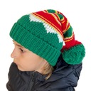 Detská zimná čiapka dlhá pompon vianočná Kód výrobcu W497