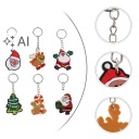 30 ШТУК XMAS BRELOKI DO КЛЮЧІ MIX КОЛЬОРІВ СТІЙКИ ZAWIESZKI DO TOREB  (18878075338) фото min 6