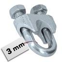 ZACISK LINOWY do lin kabłąkowy OCYNK 3 mm 25 szt