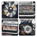 Mould King Technic (V8) Osemvalcový benzínový motor Building Blocks Toys Séria Technic