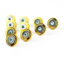 Podkładki anodowane ozdobne ZŁOTE + śruby M6