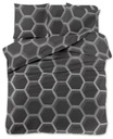 Постельное белье 220х200 3 шт AML2060 черный мед каркас шестиугольник геометрия