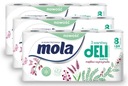 Туалетная бумага Mola Delicate White, 3 слоя, нежная и мягкая - 8 рулонов