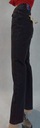 Čierne džínsové nohavice vrecká zips Cecil 31/32 Strih rovný