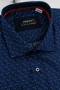 Шелковая мужская элегантная деловая рубашка E477