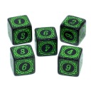 НАБОР ИЗ 2 КУБИКОВ ДЛЯ РПГ D6, ШЕСТИГРАННЫЕ КУБИКИ «ЗЕМЛЯ, ХРАМ», 1,6 СМ.