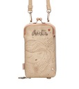 Мини-сумка Anekke 3в1 маленькая Бежевая сумка-кошелек-футляр для очков Studio
