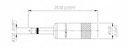 REAN NYS226BG NEUTRIK Mini Jack Mono, штекер 3,5 мм